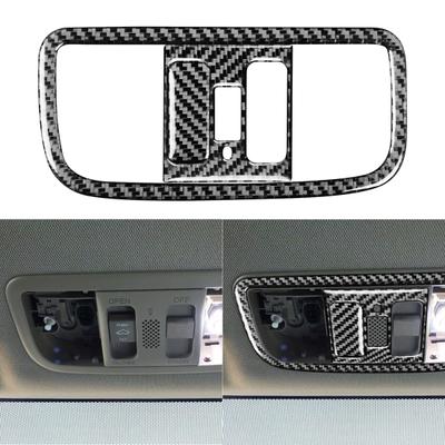 2 Stück Auto Kohlefaser Leseleuchte Panel Verkleidung Abdeckung Dekorationsaufkleber für Honda Civic 8. Generation 2006-2011
