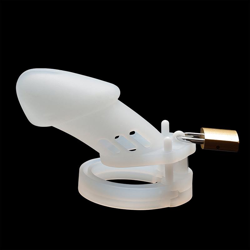 Silicone Male Chastity Cage: SM Erotic Abstinence Training Device