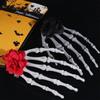 Flower Skeleton Hand Rose Hairpin Cloth Halloween Headwear  Ghost Festival Supplies