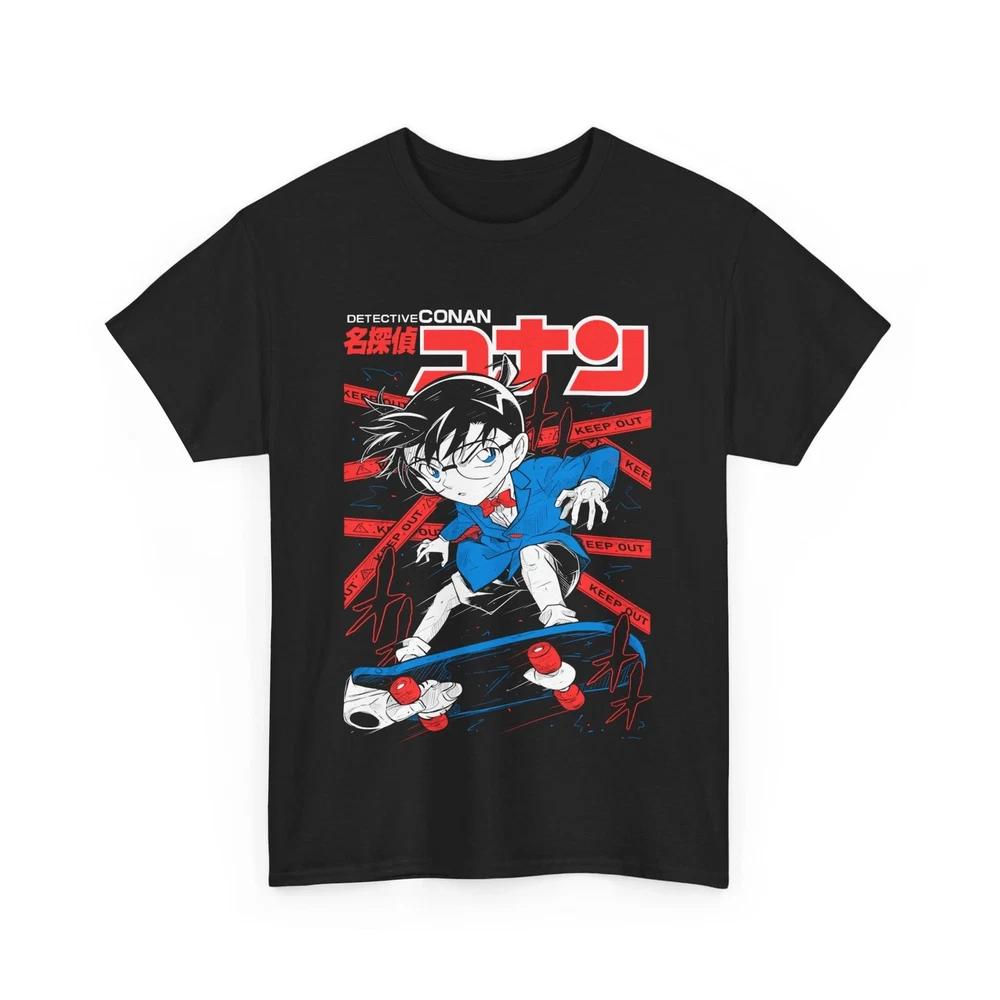 Anime Detective Conan Anime Tee 90s Unisexga Black T Shirt 3 S