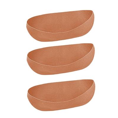 Set of 3 Grooved Felt Window Box Basket Liners Enhances Aeration Plant Container Inserts for Porch Decors Gardening