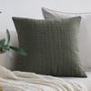 Modern Light Luxury Style Pillow Model Room Olive Green Sofa Pillow Case B&B Bedside Pillow Waist Pillow Soft Cushion