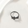 Simple Classic Thin Cross Ring For Men Women Stainless Steel Punk Gothic Ring Unisex Accessories Designer Jewelry Christian Gift