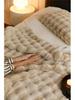 Tuscany Luxury Soft Rabbit Fur Throw Blanket – Short-Pile, Warm, & Elegant for Sofa or Bed.