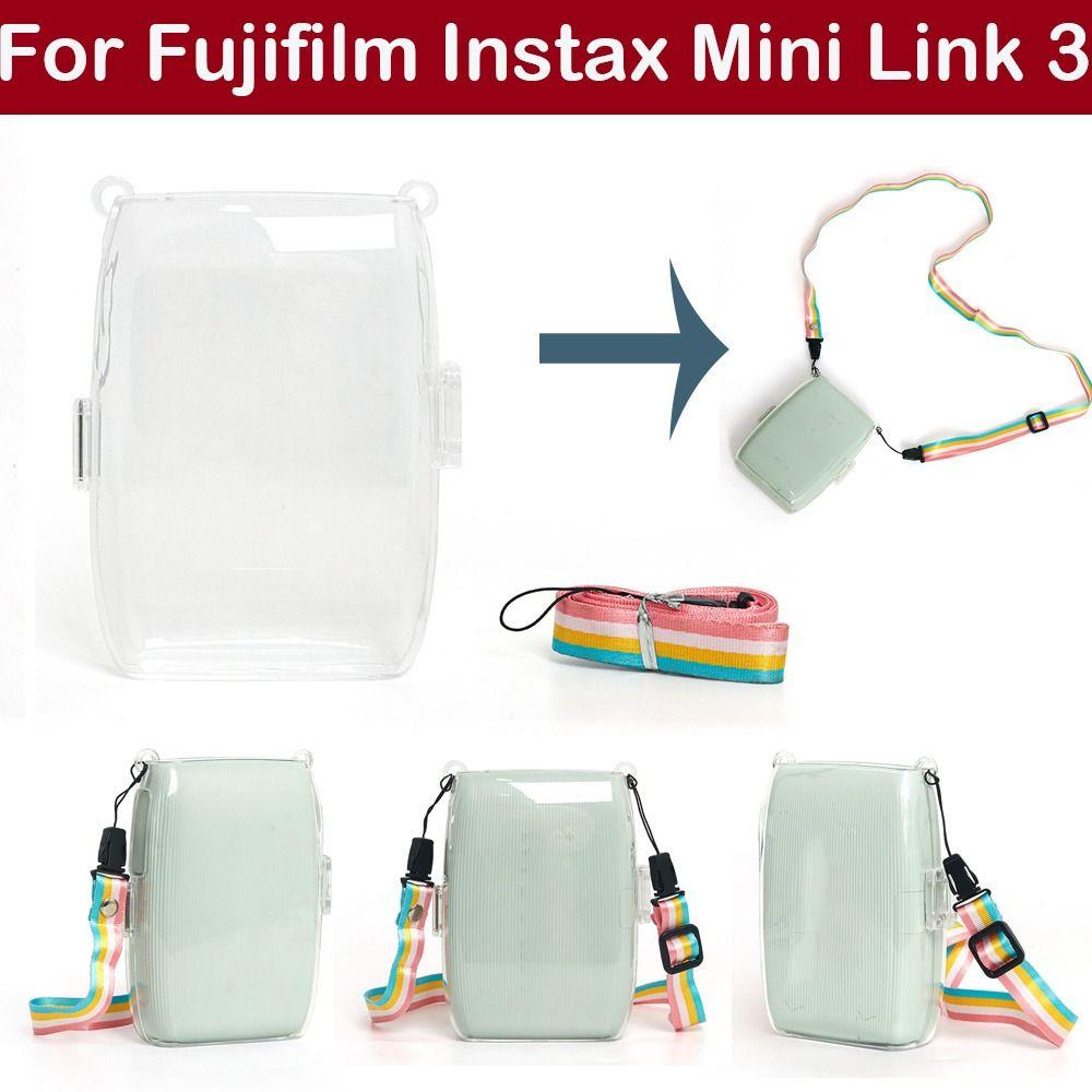 

with Shoulder Strap Protective Shell Transparent Cover Storage Bag for Fujifilm Instax Mini Link 3