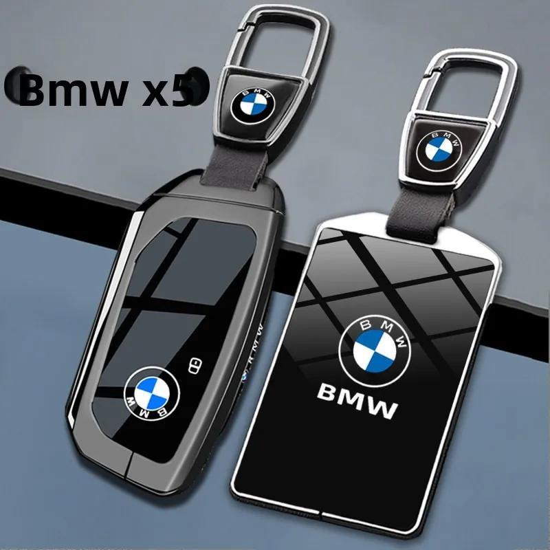 Car Key Case Cover Key Bag Shell Fob for BMW X1 U11 X7 G07 XM G09 i7 7 Series G70 LCI iX I20 U06 G81 M3 Car Interior Accessaries