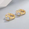 New 925 Sterling Silver Earrings Luxury 18k Heart High Quality for Women Wedding Jewelry Classic Female Accessories Gifts Party