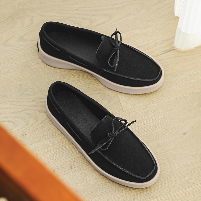 Fashion Men Loafers Outdoor Casual Shoes Comfortable Slip On Flats Breathable Lightweight Lazy Shoes Driving Shoes Walking Shoes