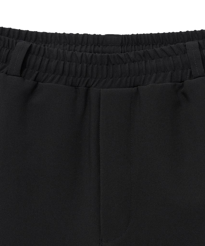 NOIRER Piping Curved Track Pants (Black)
