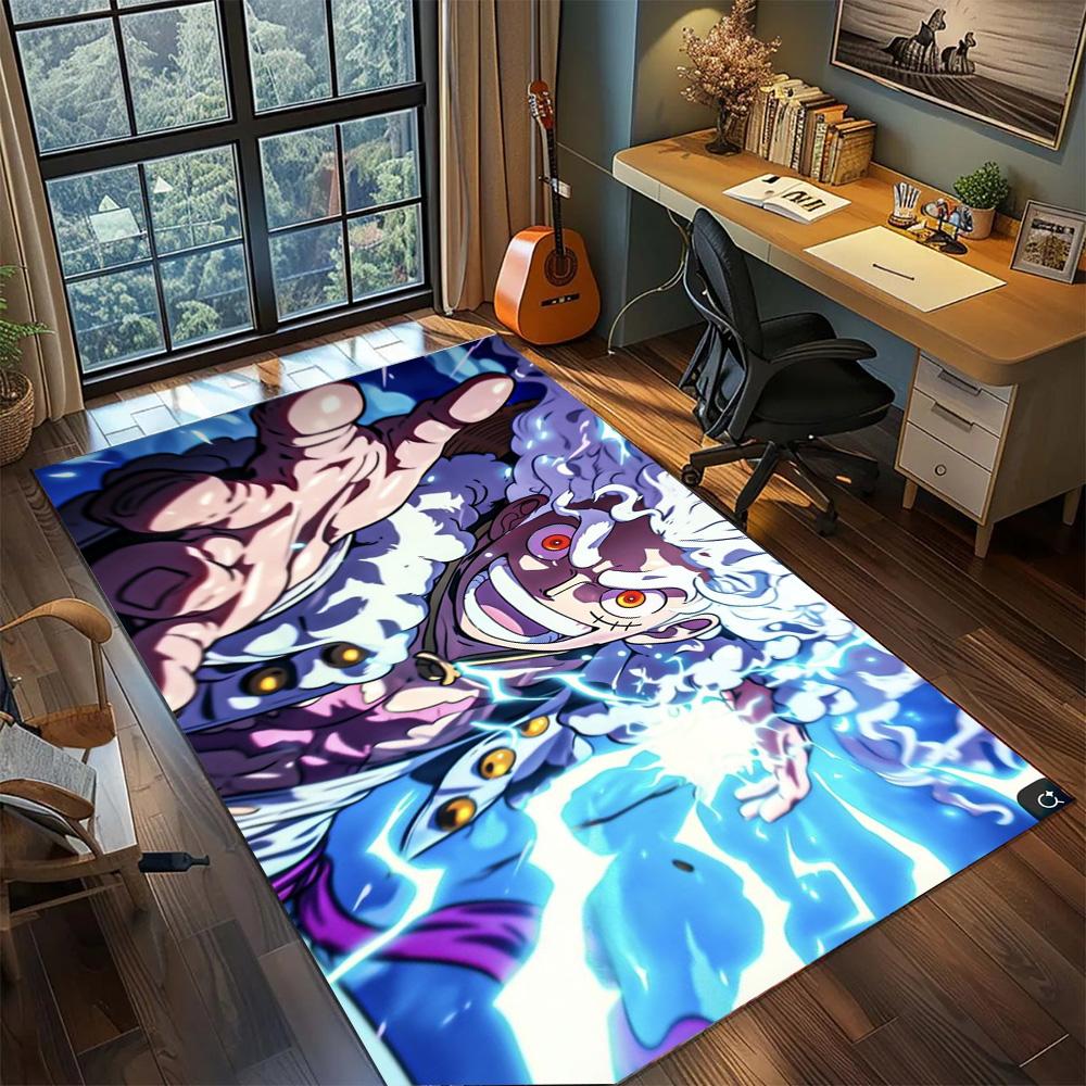 Luffy Non Slip Bedroom Ornament Carpet Rug, Washable Large Area Floor Mat Gamer Room Home.-TING