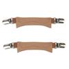 Adjustable Elastic Leather Shoe Laces Anti Slip Heel Strap with Alloy Buckles Quick Installation For Slip On Sandals