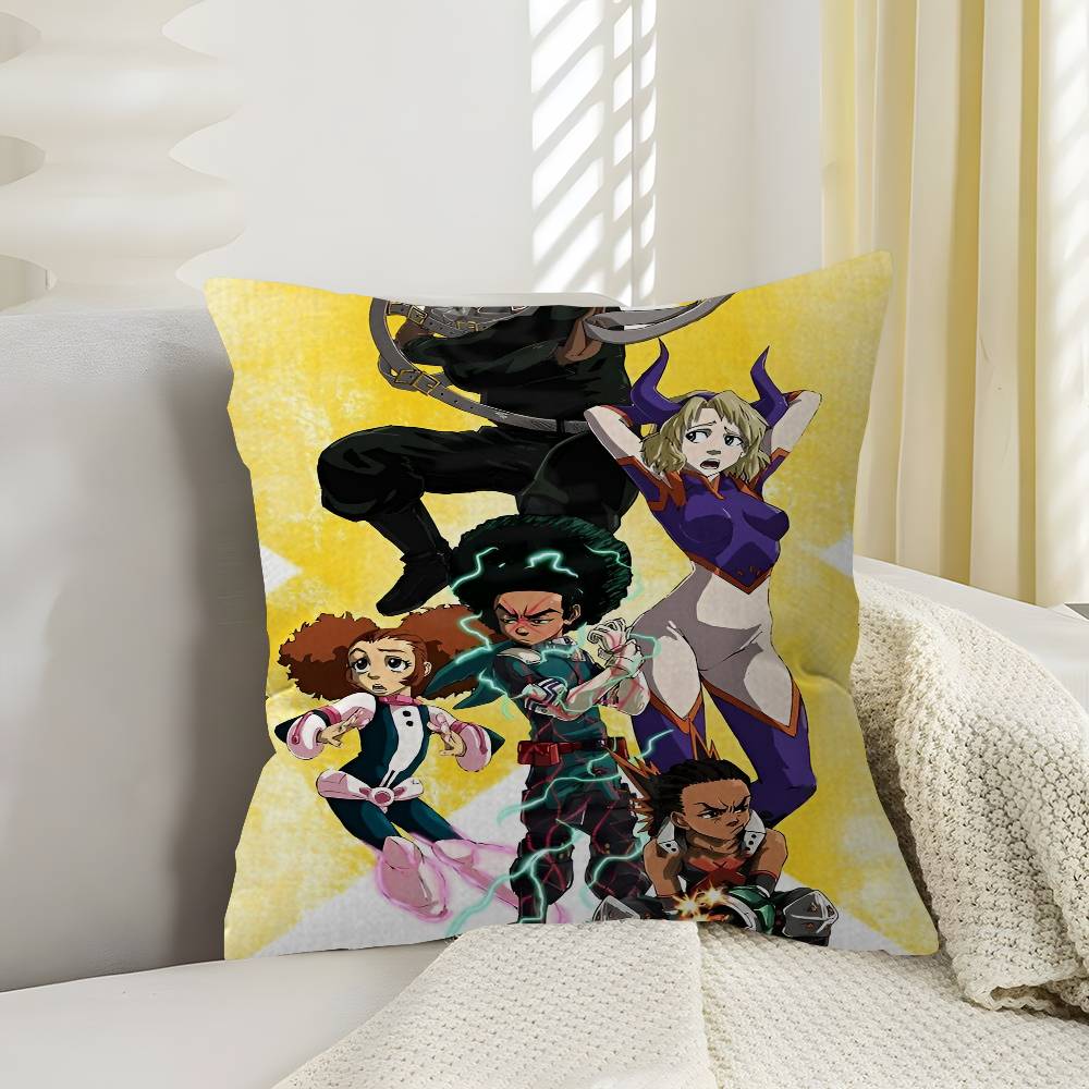Cartoon The Boondocks Pillow Gift Home Office Decoration Bedroom Sofa Car Cushion Cover case x