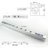 27x36mm 1/2" BSP Female 2 3 4 5 6 7 8 9 10 Ways 4-12 Ports Solid Aluminum Air Manifold Block Splitter For Air Compressor
