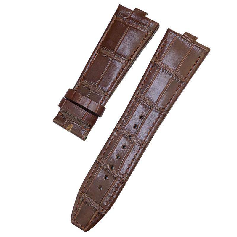 

24X7mm Quick Disassembly Leather Watchband for Vacheron Constantin Overseas 4300V 4500V 5500V Black Brown Waterproof Watch Strap 24mmX7mm