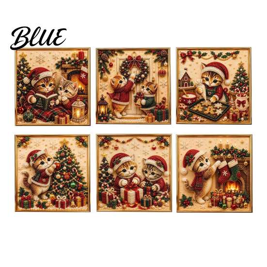 Craft Kits for Art DIY Pearl Painting Cat Faux Teens Xmas Kit Festive Christmas Decorative