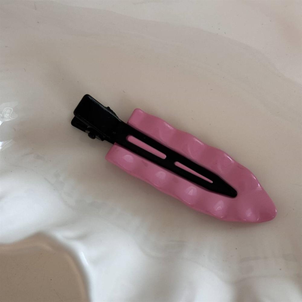 

Dopamine Colorful Metal Straight Hairclip Women Side Bangs Seamless Wavy Hair Clip Fashion Hair Accessories Headwear