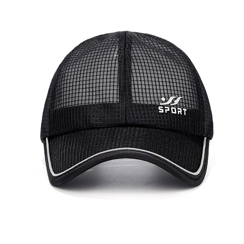 Summer Baseball Cap Men Outdoor Breathable Sports Cap Reflective Strip Sun Hat