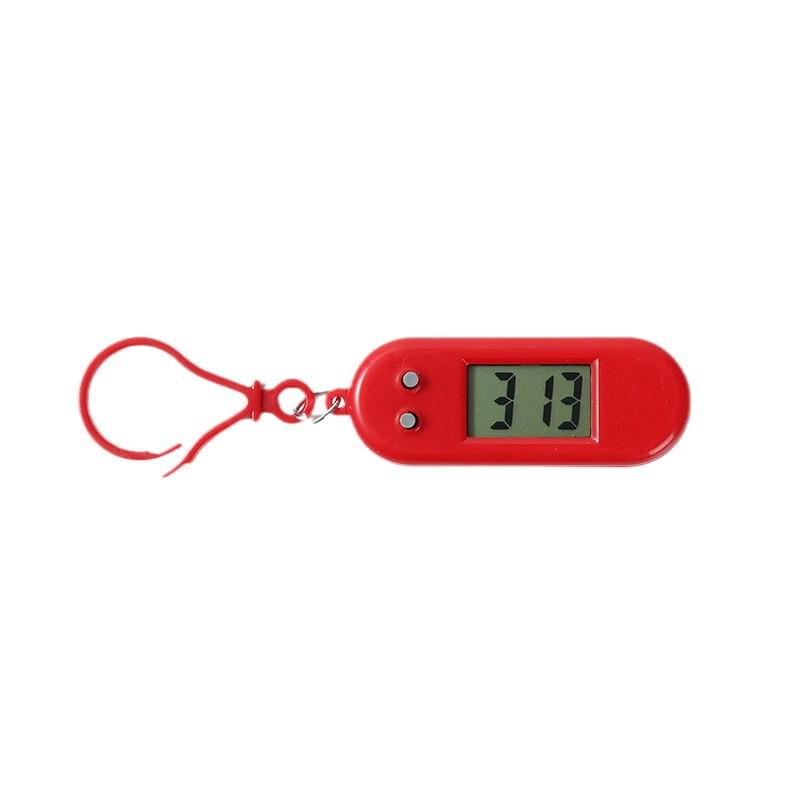 Mini Digital LCD Macaron Clock Keychain - Exquisite Backpack Charm Gift