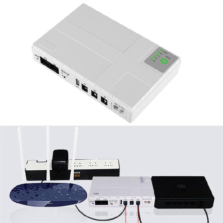 Battery Backup & Surge Protector UPS System,UPS 10400mAh 5V 9V 12V 1A ECO Mode