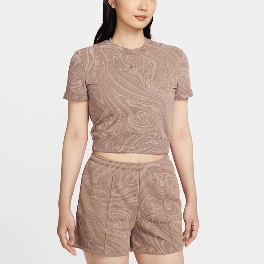 Nike Casual Round Neck Pullover Simple Short Sleeve T-Shirt Women Tops HV2398-214