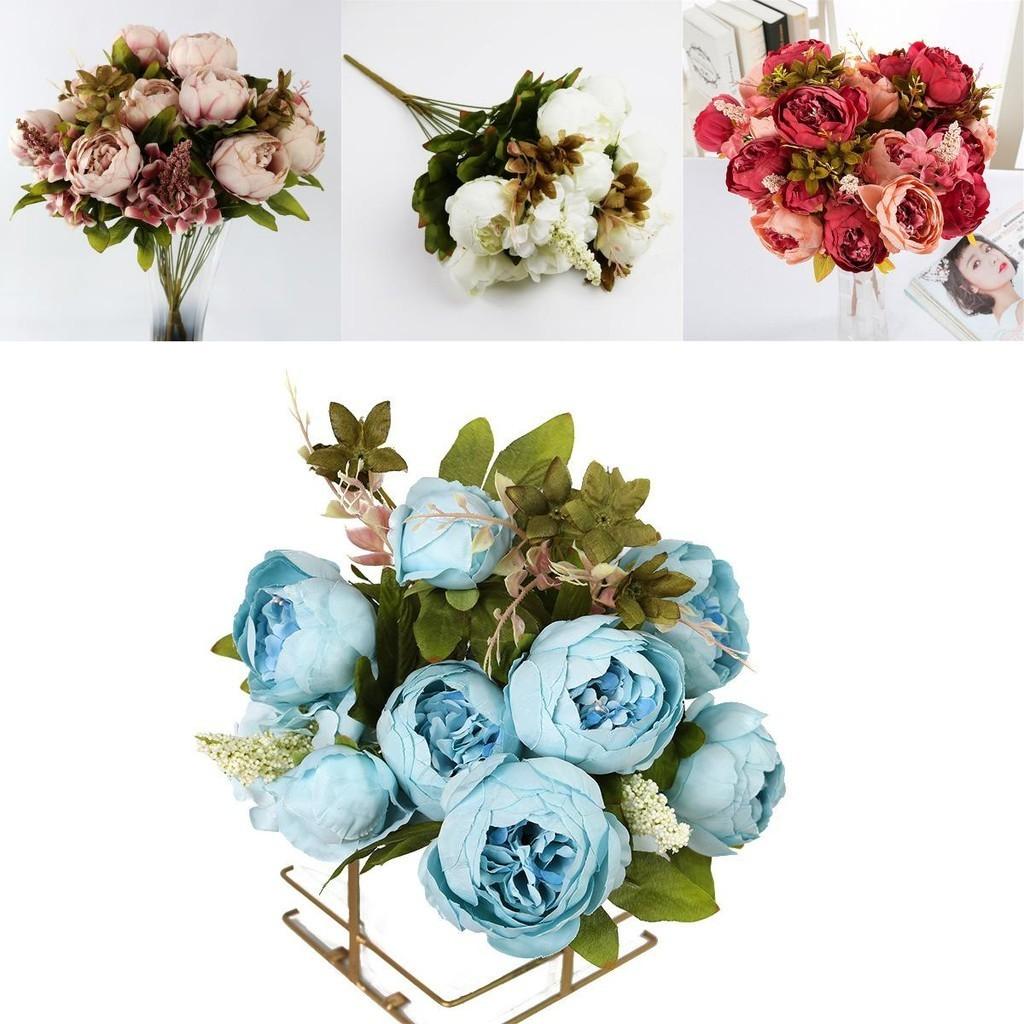 Colored Artificial Peony Flowers Perfect For Home Party Decoration**