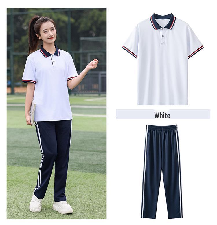 Spring & Autumn Academic Style Long-Sleeved Uniform Sports Suit for Middle School Students