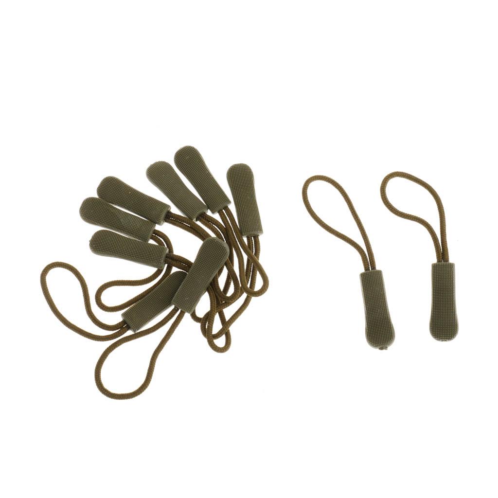 Reißverschlussanhänger Kordel Strukturierter Griff Elastisches Reißverschluss-Ersatzkit für defekte Reißverschlüsse an Rucksäcken Gepäck Zelten Kleidung