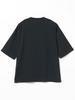 Beams Men's S/S TEE Loose Mercerized T-Shirt, Black, Size Small, 11041318803