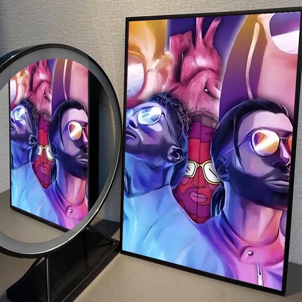 

1pc PNL QLF Rapper Singer Poster HD Posters Home Room Bar Cafe Decor Art Wall Painting Picture 21cm×30cm NoFrame