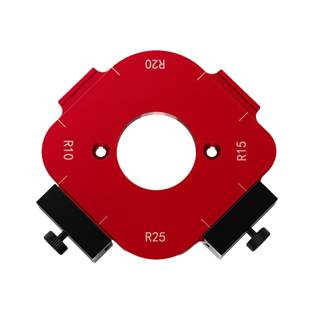 Aluminum Woodworking Radius Jig Set 2 Sizes Corner Rounding Template R10-R50 | Precision Router Guide for Cabinet Wardrobe Arc