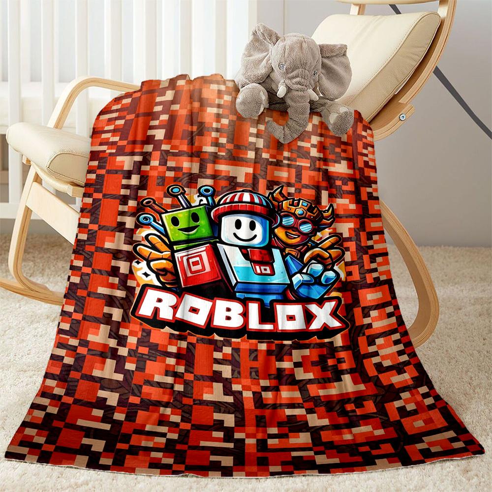 Roblox 46 Blanket Soft Warm Cozy Perfect for Office Chair Livingroom Bed Four Seasons Multipurpose Digital Print