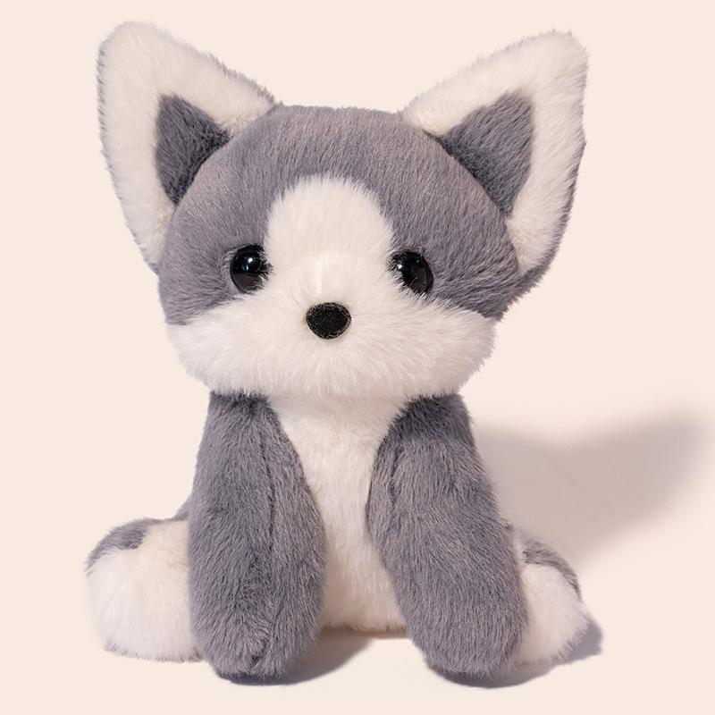 Cute Cat / Fox Plush Toys Squirrel Cartoon Animal Baby Accompany Doll Desk Ornaments Series Sweet Birthday Gift For Kids Friends