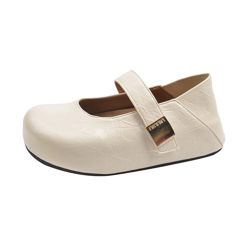 Red Mary Jane Single Shoes Women's Platform Height Increase Spring and Summer New with Skirt Cool Single Shoes