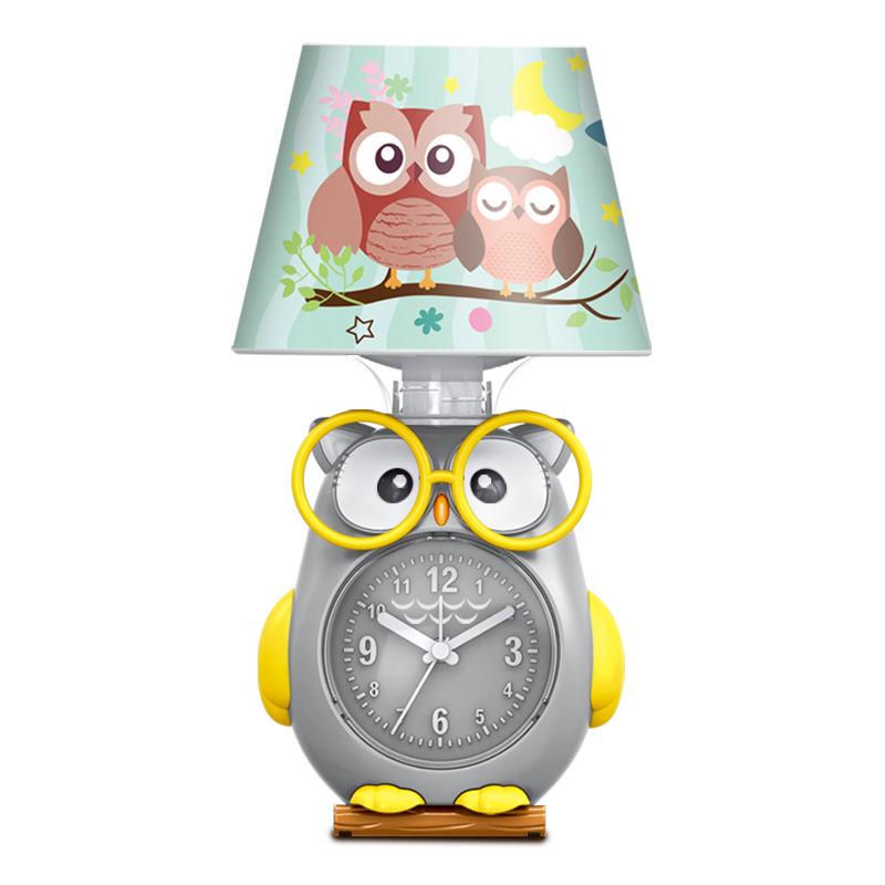 Creative stage cartoon owl lamp cartoon alarm clock student wake-up clock 10 stores daily general merchandise