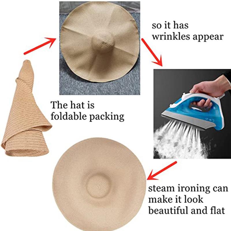 Large Brim Cm Diameter Straw Hat Women's Sunscreen Hat Summer Dome Sunshade Hot-selling