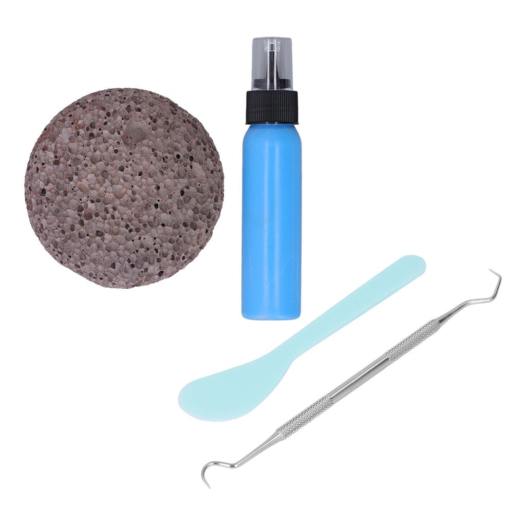 Picking Rock Kit Latex Padding Flat Round Stone DIY Relaxing Relief Pick Rock Toy for Adults
