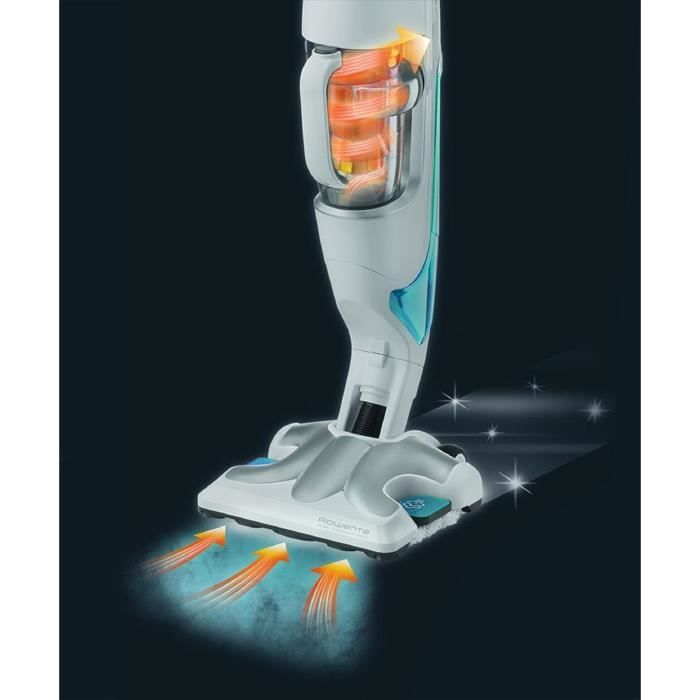 ROWENTA RY7577WH Vacuum Cleaner Bagless and Steam Cleaner Upright Clean & Steam - 1700W - 84db