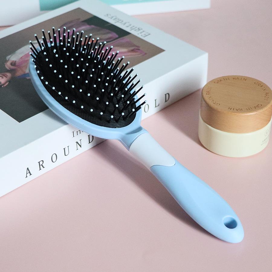 Nordic Style Air Cushion Massage & Curling Comb - Cute Plastic Hair Smoothing Hairdressing Comb