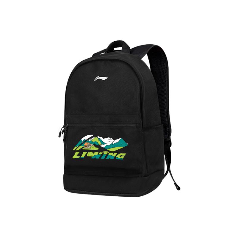 New LiNing Polyester Backpack Regular Unisex Black ABSV313-18