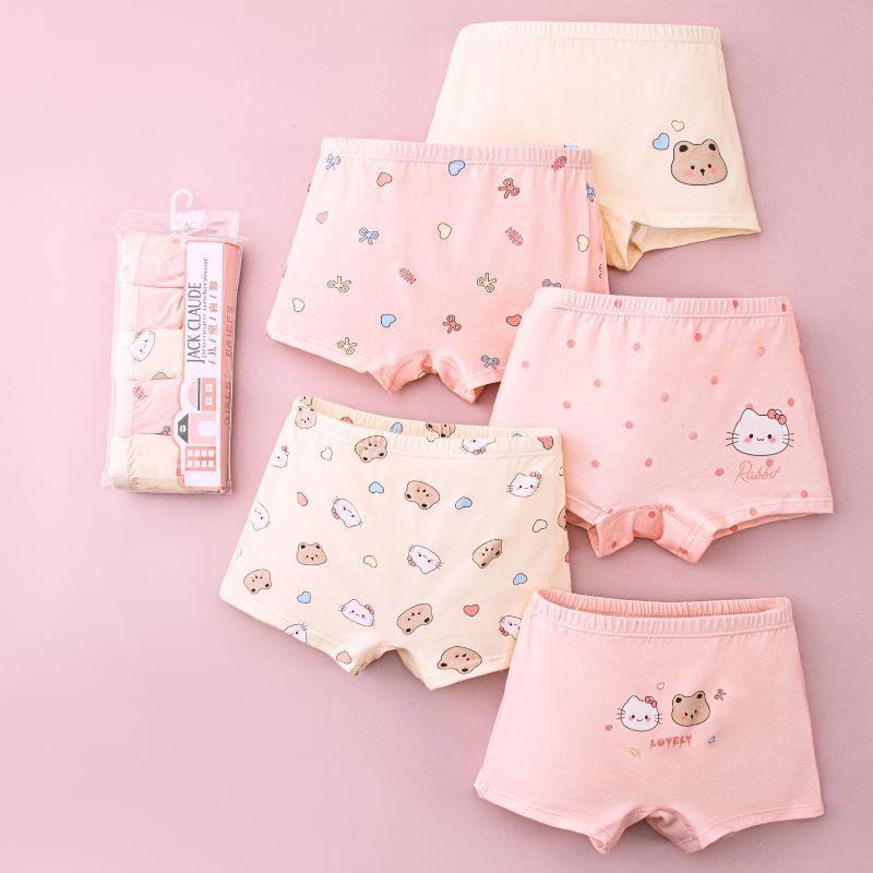 A-Class Cotton Girls' Summer Boxer Briefs - No Wedgies
