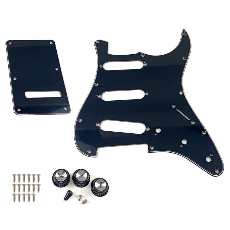 Stable PVC Pickguard Set Scratch Plate Guitar Accessory Scratch Plate Suitable for Electric Guitar Enthusiasts