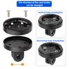 12345678Direction Adjustable Adaptor for Garmin Bryton Wahoo Computer Rear Radar Light Fits Magicshine Headlight Sports Camera