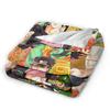 Joseph Joestar Kujo Jotaro Dio Fleece Throw Blankets Bizarre Adventure Blanket for Bed Outdoor Lightweight Bedroom Quilt
