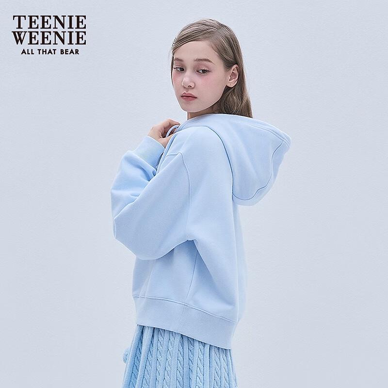 Teenie Weenie Bow Print Hooded Sweatshirt