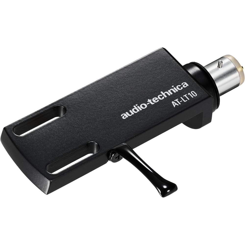 Audio-Technica AT-LT10 Headshell: Die-Cast Aluminum, Lightweight Design, Matte Black