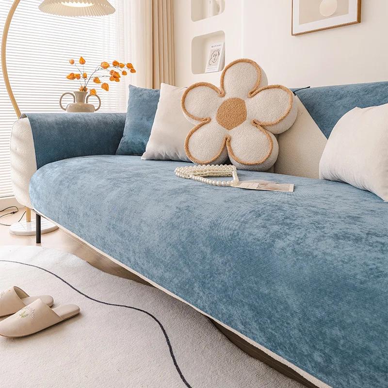 Wasserdichter und Urinbeständiger Sofabezug Rutschfest Langlebig Leicht zu Reinigen Geeignet für Alle Jahreszeiten Anti-Katzenkratz Sofakissen