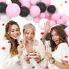 Black Pink Balloons Garland Arch White Latex Balloon Kit Baby Shower Bride Shower Wedding Anniversary Birthday Party Decoration