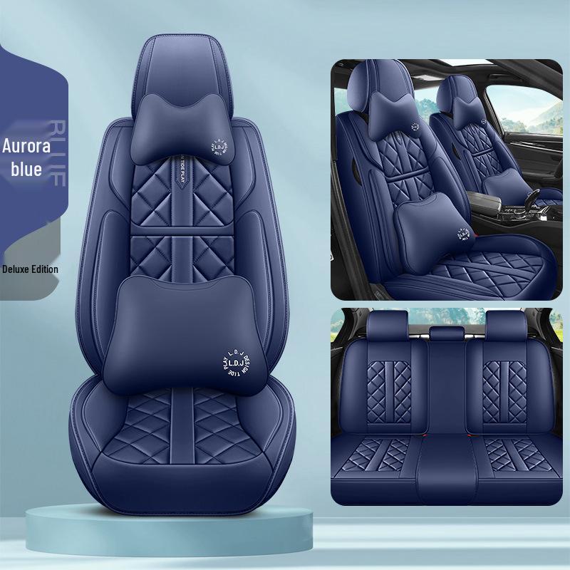 Faux Leather Car Seat Covers for Bluebird Sylphy Classic, Qashqai, Tiida Sun