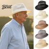 Retro Style Sun Hat Men's Breathable Hat  Mesh Wide Brim Fishing Cap for Middle Waterproof Summer Aged  Lightweight Foldable Outdoor UV Protection