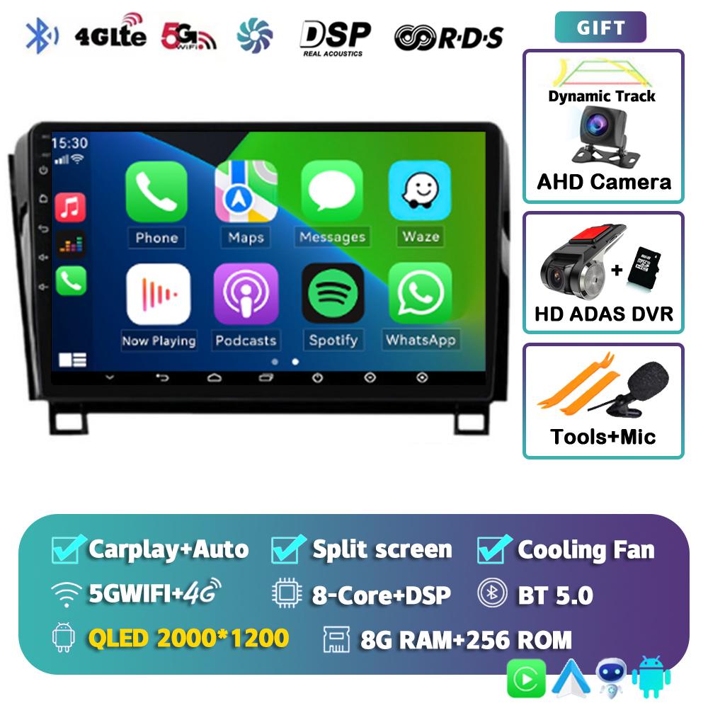 Android 14 Car Radio For Toyota Tundra XK50 2007-2013 Sequoia XK60 2008-2017 Multimedia Video Player Navigation Stereo GPS Audio